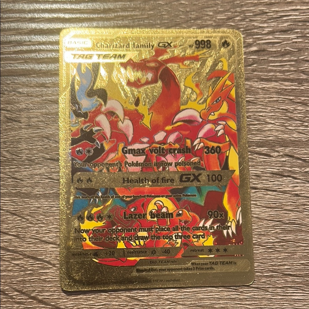 Pokemon Charizard Family GX Card